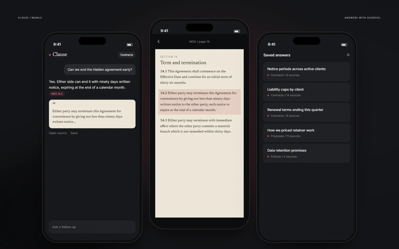 Clause on mobile, assistant on mobile